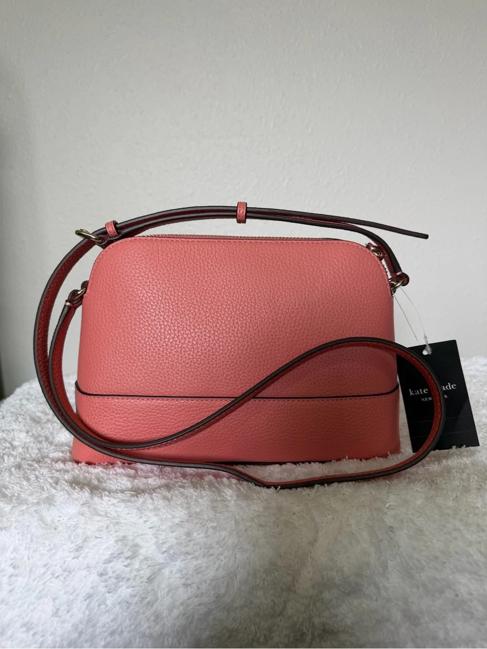 Kate Spade Southport Ave Pebbled Leather Terracotta Crossbody Bag